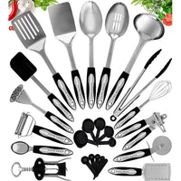 Load image into Gallery viewer, Premium 41-Piece Kitchen Utensil Set Stainless Steel Silicone Nonstick Dishwasher Safe
