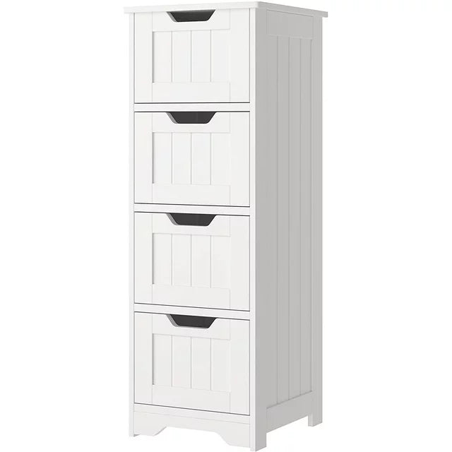 Modern Bathroom Floor Cabinet with 4 Drawers