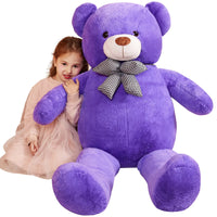 Load image into Gallery viewer, Giant Teddy Bear Stuffed Animal Plush Toy, Large Jumbo Teddy Bear 47 Violet
