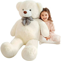 Load image into Gallery viewer, Giant Teddy Bear Stuffed Animal Plush Toy, Large Jumbo 47&quot; White Huge Cute Soft Toys
