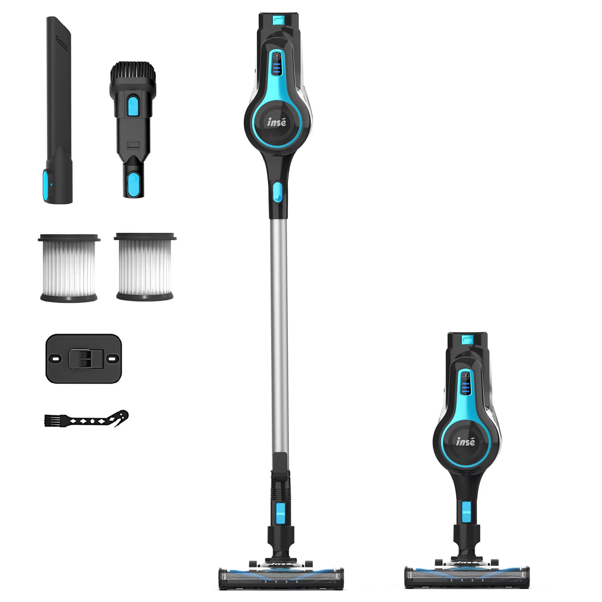 Cordless Vacuum Cleaner, 6 in 1 Powerful Suction Lightweight Stick Vacuum with 2200mAh Rechargeable Battery