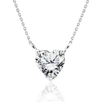 Load image into Gallery viewer, Gorgeous 1 Carat Heart Cut Moissanite Pendant Necklace
