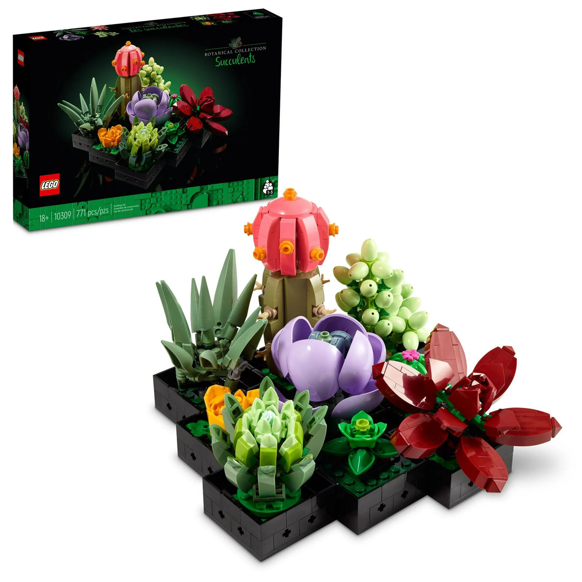 LEGO Icons Succulents Artificial Plant Set for Adults