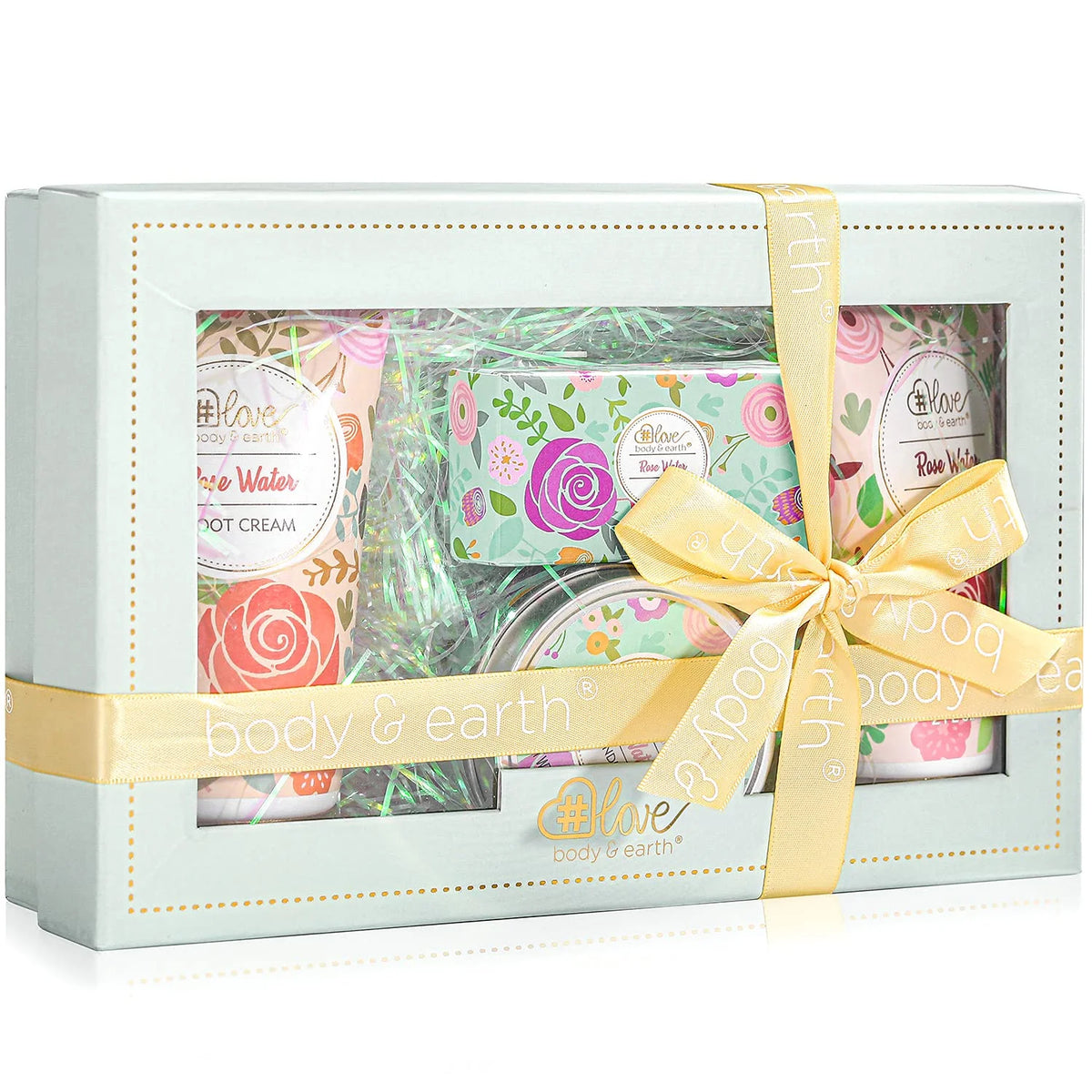 Lotion Gift Sets for Women, Rose Water Body Care Sets for Holiday Beauty Birthday