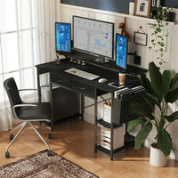 Load image into Gallery viewer, &quot;Multi-Purpose 47&quot; Computer Desk with Drawers &amp; Monitor Stand
