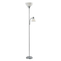 "Modern 72'' Combo Floor Lamp - Silver