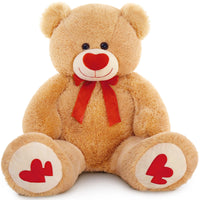 Load image into Gallery viewer, 35.4&quot; Giant Teddy Bear with Big Footprints Plush Stuffed Animals
