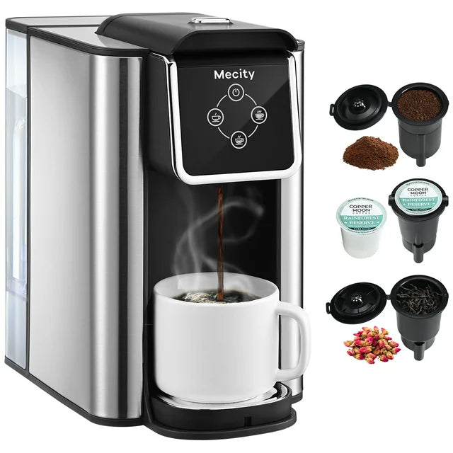 3-in-1 Single Serve Coffee Maker for K-Cup Pods & Ground Coffee
