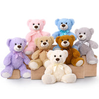 Load image into Gallery viewer, 7 Packs Teddy Bears 14&#39;&#39; Bulk Stuffed Animals Plush Bear 7 Colors
