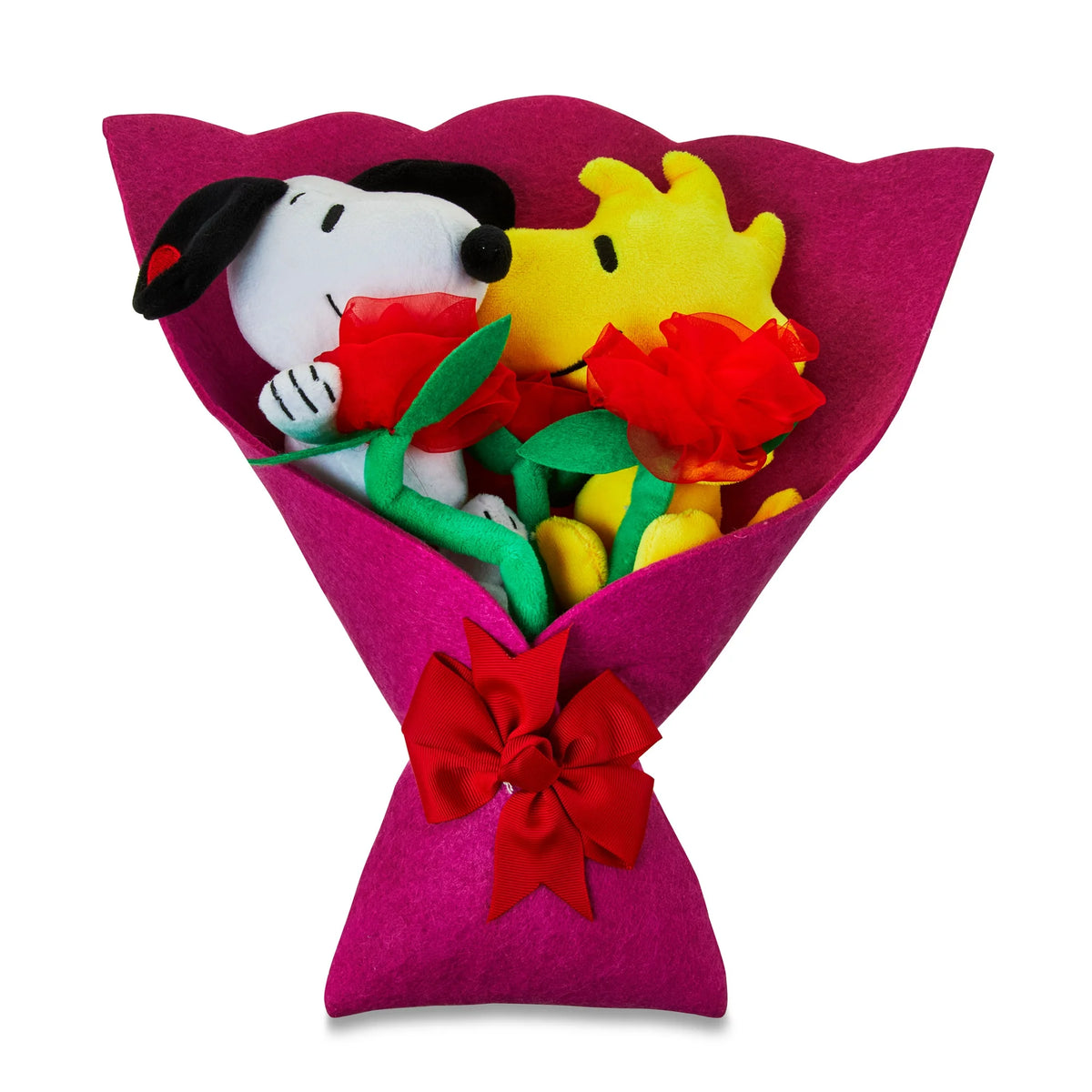 Peanuts, Snoopy and Woodstock Plush Valentine's Bouquet