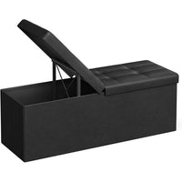 Load image into Gallery viewer, 43&quot; Folding Storage Ottoman Bench
