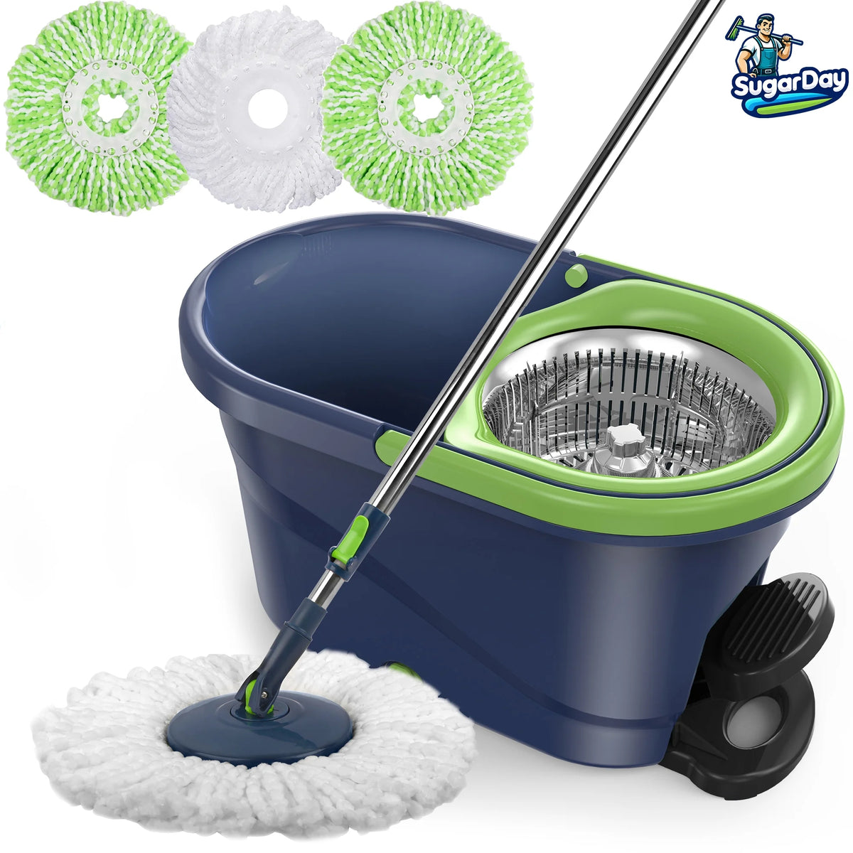 Spin Mop and Bucket Set with Wringer