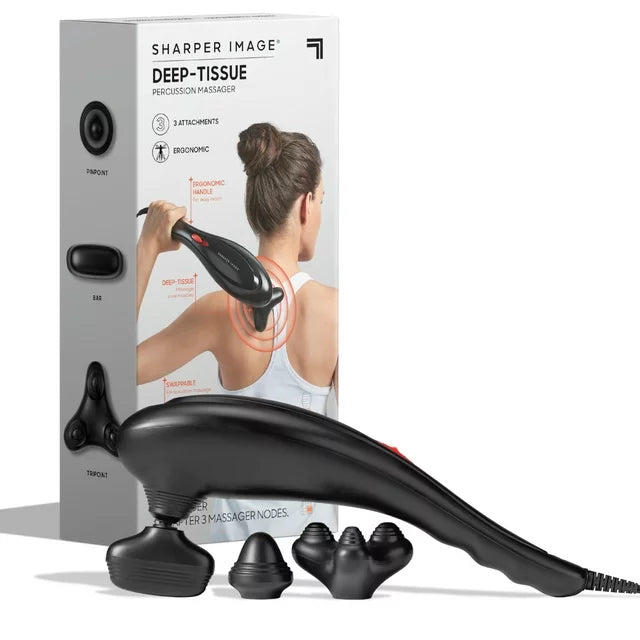 Deep-Tissue Massager with Swappable Heads