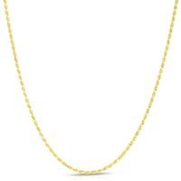 Load image into Gallery viewer, Solid 14K Gold Vermeil Sterling Silver Rope Diamond-Cut Necklace Chains
