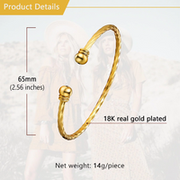 Load image into Gallery viewer, Twisted Gold Bracelet for Women
