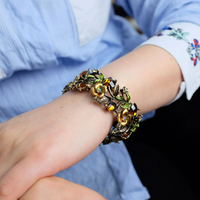 Load image into Gallery viewer, Vintage Flower Bracelet Bangle
