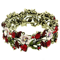 Load image into Gallery viewer, Vintage Flower Bracelet Bangle
