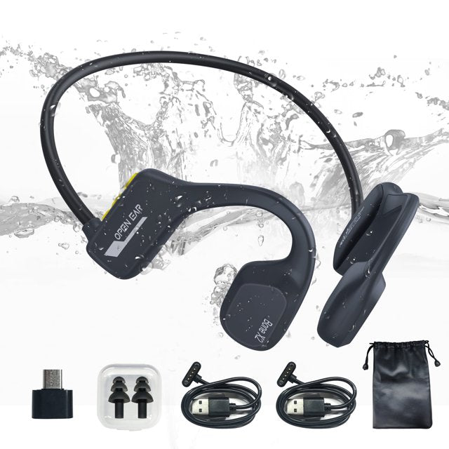 Bone Conduction Swim Headphones, Wireless Bluetooth