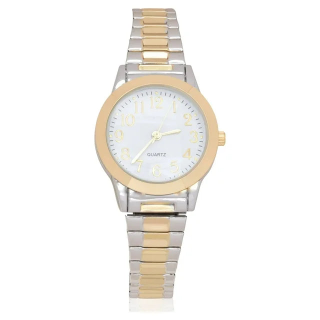 Women's Two-Tone Analog Watch with Expansion Band