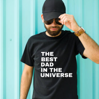 Load image into Gallery viewer, UNISEX T-SHIRT - THE BEST DAD IN THE UNIVERSE
