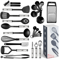 Load image into Gallery viewer, Cooking Utensil Set 24 Piece Stainless Steel
