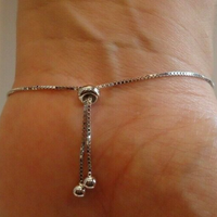 Load image into Gallery viewer, EVIL EYE 925 STERLING SILVER LARIAT BRACELET
