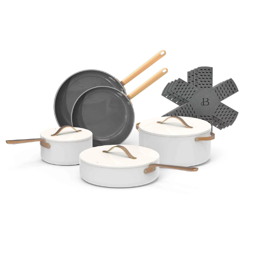 Beautiful 12 pc Ceramic Non-Stick Cookware Set