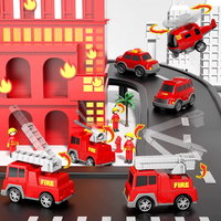 Load image into Gallery viewer, Fire Toys Car Toys for Toddlers Truck Friction Power Toy Car Fire Rescue Truck, Ladder Truck, Helicopter color Red
