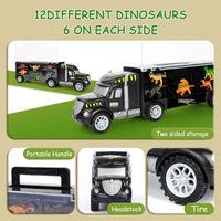 Load image into Gallery viewer, Dinosaur Toys for Kids 3-7, Dinosaur Truck Carrier Toy with 15 Dinosaur Toys
