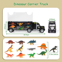 Load image into Gallery viewer, Dinosaur Toys for Kids 3-7, Dinosaur Truck Carrier Toy with 15 Dinosaur Toys
