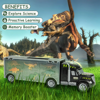 Load image into Gallery viewer, Dinosaur Toys for Kids 3-7, Dinosaur Truck Carrier Toy with 15 Dinosaur Toys
