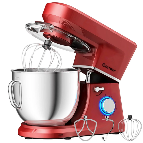 Tilt-Head Stand Mixer 7.5 Qt 6 Speed 660W with Dough Hook