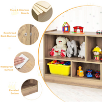 Load image into Gallery viewer, Wooden 5 Cube Children Storage Cabinet Bookcase Toy Storage
