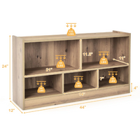 Load image into Gallery viewer, Wooden 5 Cube Children Storage Cabinet Bookcase Toy Storage
