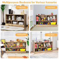 Load image into Gallery viewer, Wooden 5 Cube Children Storage Cabinet Bookcase Toy Storage
