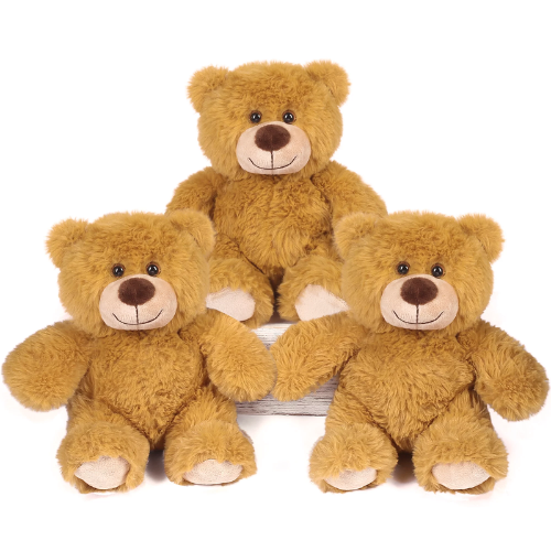 Teddy Bear Stuffed Animal, 3 Pack