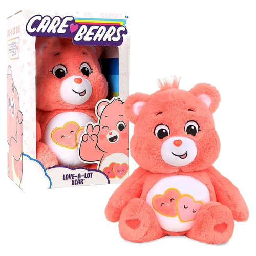 Care Bears 14" Plush - Soft, Huggable, Love-A-Lot Bear