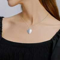 Load image into Gallery viewer, Angel Wings Locket Necklace 925 Sterling Silver Heart Locket Necklace
