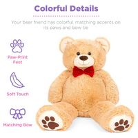 Load image into Gallery viewer, 38in Giant Soft Plush Teddy Bear Stuffed Animal Toy w/ Bow Tie
