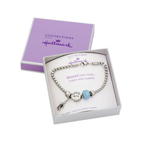 Load image into Gallery viewer, Stainless Steel Angel Faith Charm Bracelet Set
