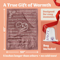 Load image into Gallery viewer, I Love You Grandma, Gift for Grandma Soft Taupe Throw 65&quot; x 50&quot;
