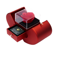 Load image into Gallery viewer, Eternal Love: Preserved Red Rose and &#39;I Love You&#39; Necklace in 100 Languages – Romantic Floral Gift for Her
