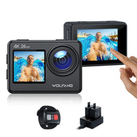 Load image into Gallery viewer, 4K Action Camera Dual Screen EIS Waterproof WiFi Wide Angle
