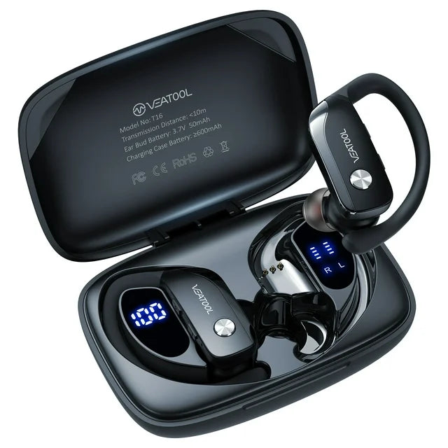 Wireless Sports Earbuds with LED Display Charging Case