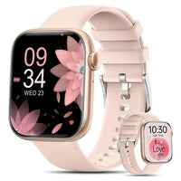 Load image into Gallery viewer, Women&#39;s Pink Smartwatch, 1.85&quot; HD Screen, Wireless Calling, IP67 Waterproof
