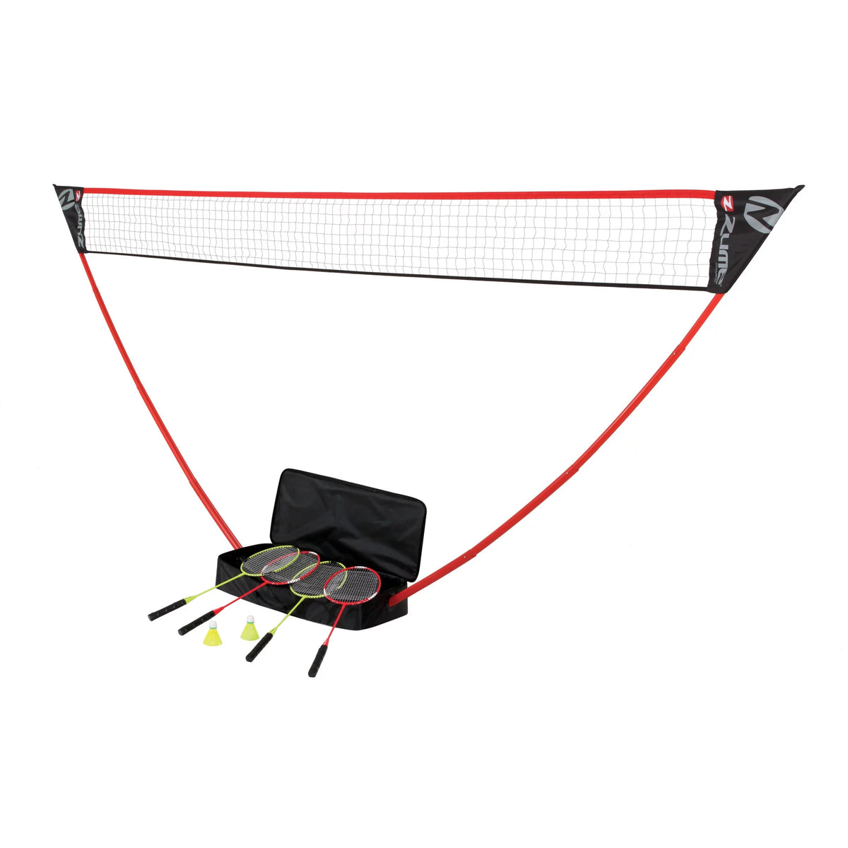 Portable Badminton Set with Freestanding Base - Instant Setup