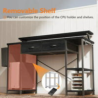 Load image into Gallery viewer, &quot;Multi-Purpose 47&quot; Computer Desk with Drawers &amp; Monitor Stand
