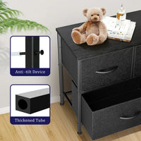 Load image into Gallery viewer, Versatile Fabric Dresser with Wood Top
