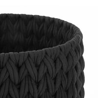 Load image into Gallery viewer, Large Black Decorative Storage Basket 18.9&quot;x18.9&quot;x14.96
