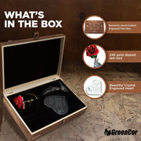 Load image into Gallery viewer, Engraved Wooden Gift Set &#39;to My Beautiful Wife&#39; Includes Crystal Engraved Heart
